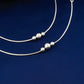 Dainty Ball Trio Anklets