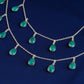 Emerald Drop Anklets