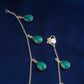 Emerald Drop Anklets