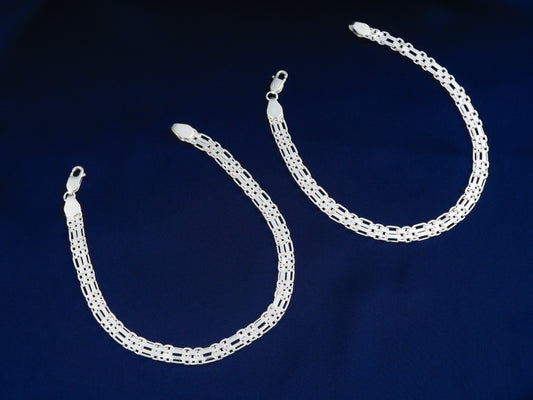 Regal Links Silver Chain Anklets