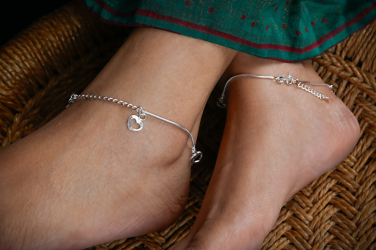 Hearts And Stars Anklets