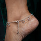 Love Loop Silver Anklets