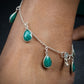 Emerald Drop Anklets