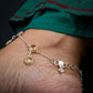 Silver And Lemon Topaz Anklets