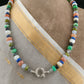 Semiprecious Multi Stone Hand Knotted Necklace