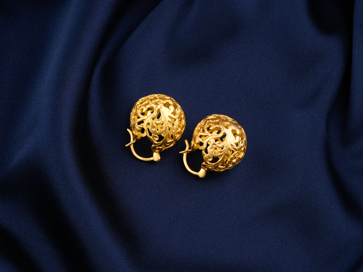 Phool Bahar Gold Plated Silver Earrings