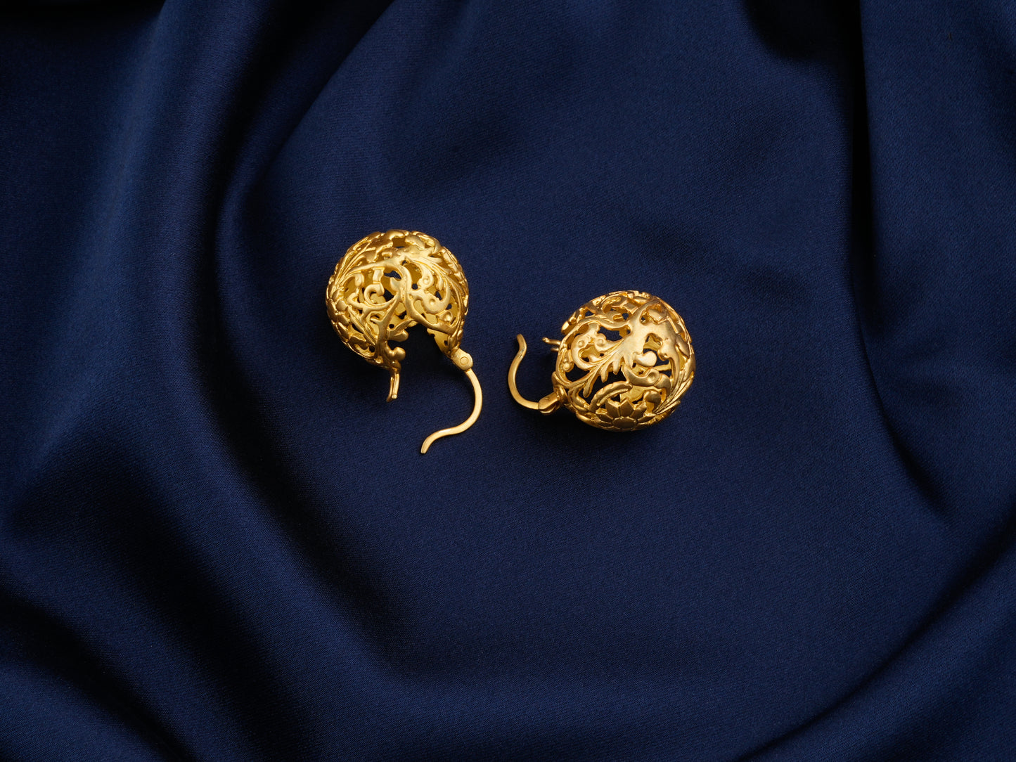 Phool Bahar Gold Plated Silver Earrings