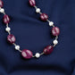 Ruby And Pearl Necklace Set