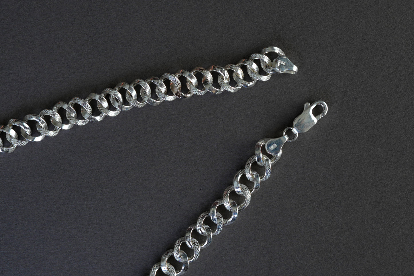 Diamond Cut Silver Men Chain