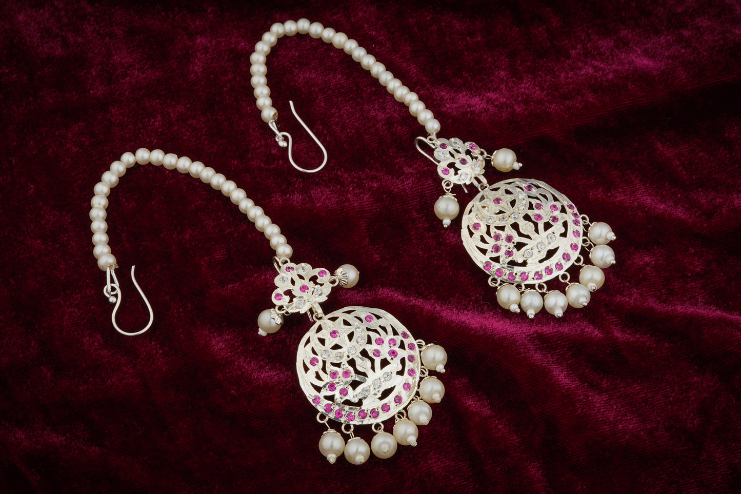 Chand Mahal Purani Dilli Silver Necklace Set