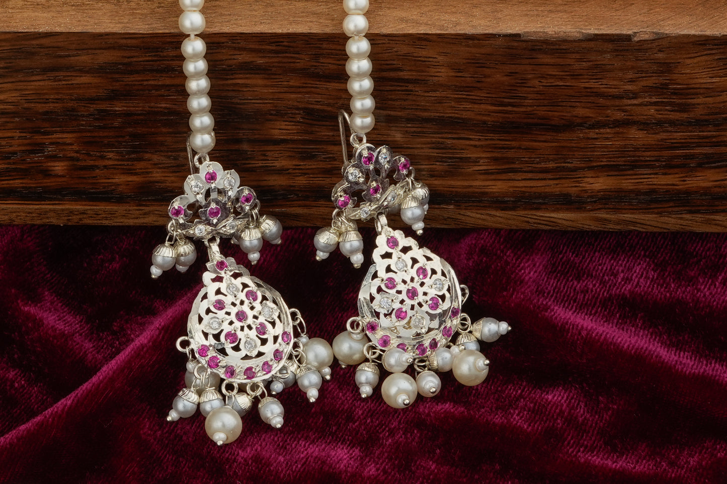 Laila Purani Dilli Silver Necklace Set