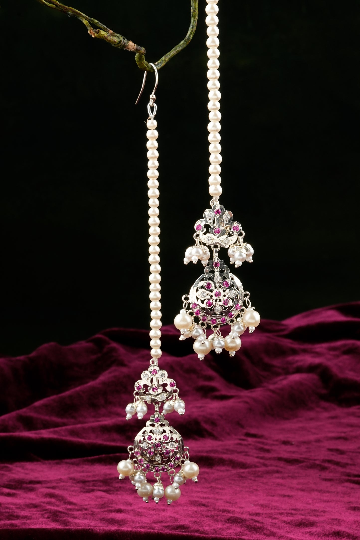 Laila Purani Dilli Silver Necklace Set