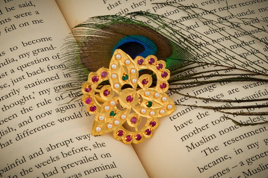 Purani Dillli Gold Plated Silver Ring (1)