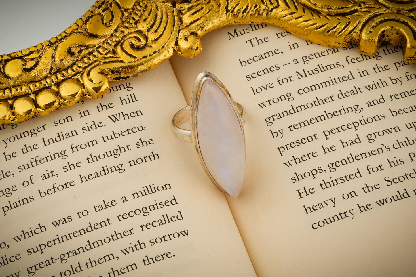 The Moonstone Silver Ring