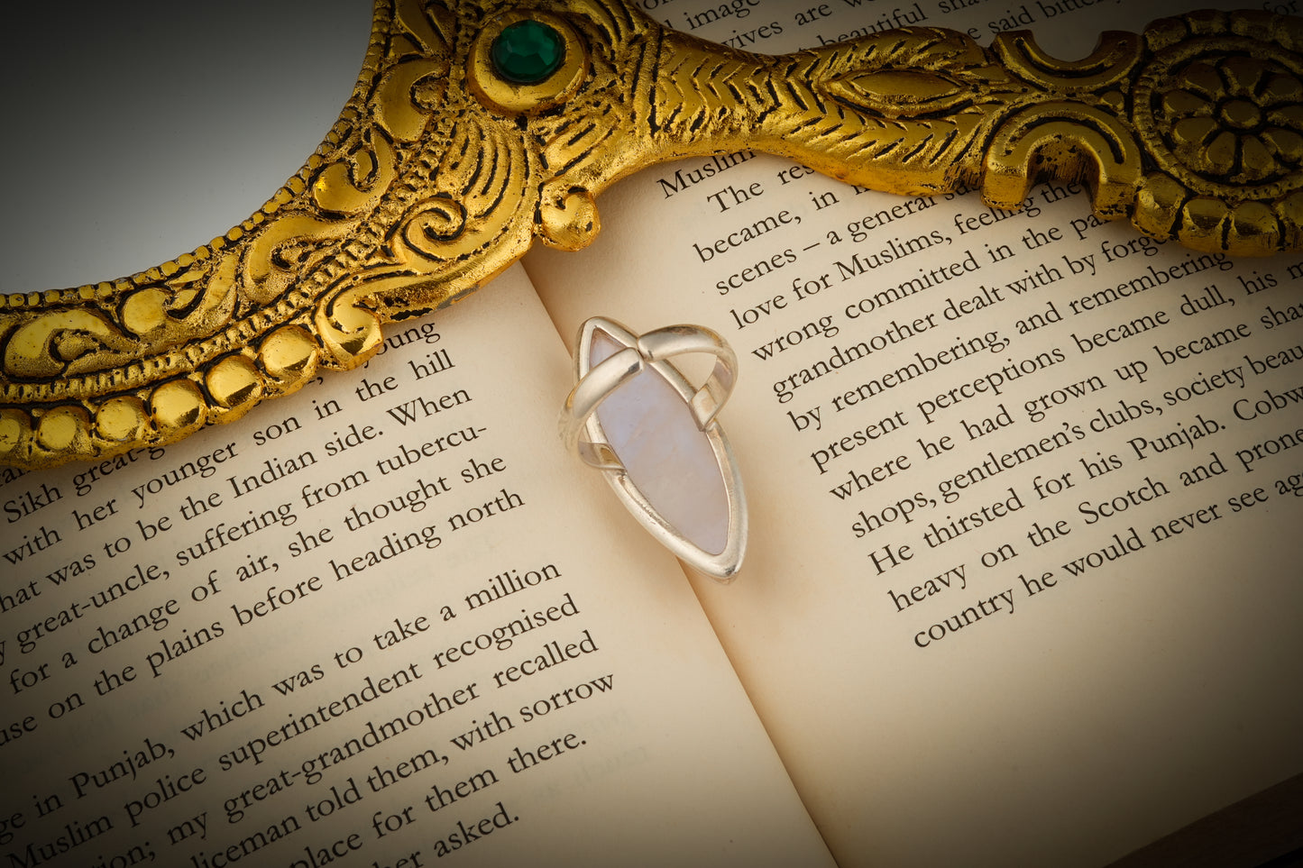 The Moonstone Silver Ring