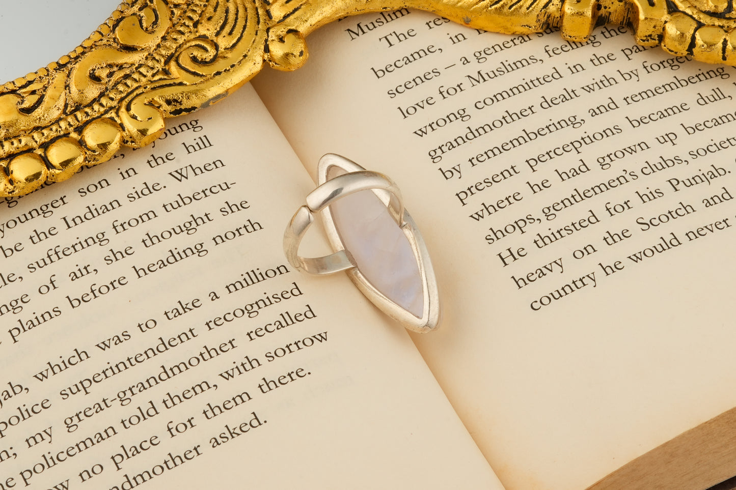 The Moonstone Silver Ring