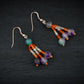 Multi Stone Beaded Earrings