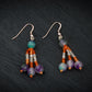 Multi Stone Beaded Earrings