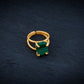 Natural Uncut Malachite Ring