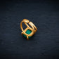 Natural Uncut Malachite Ring