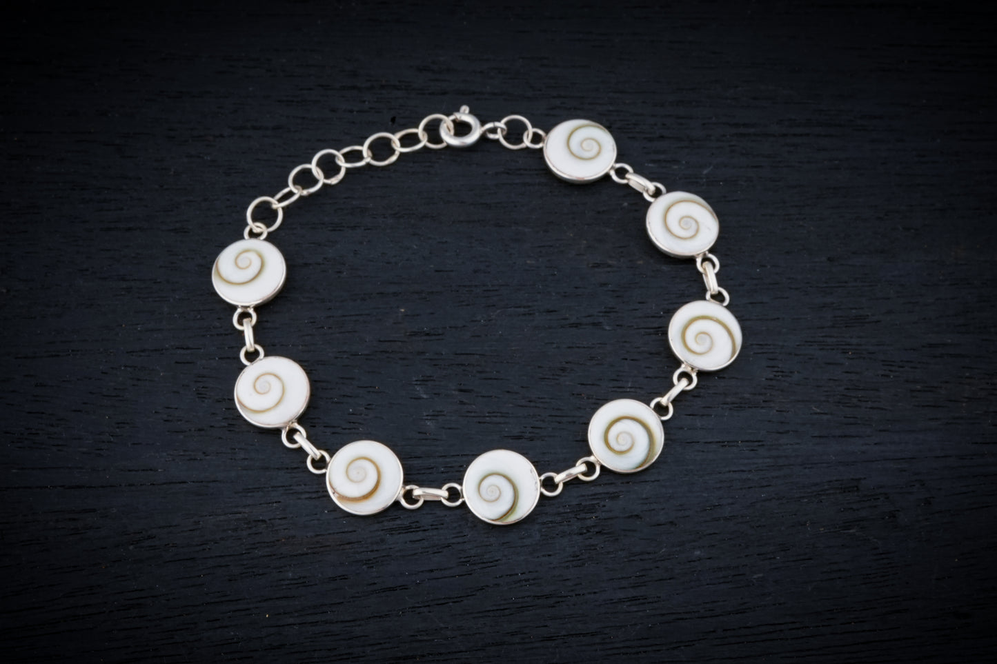 Gomati Chakra Silver Bracelet