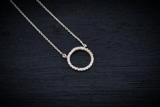 Circle Of Life Silver Necklace