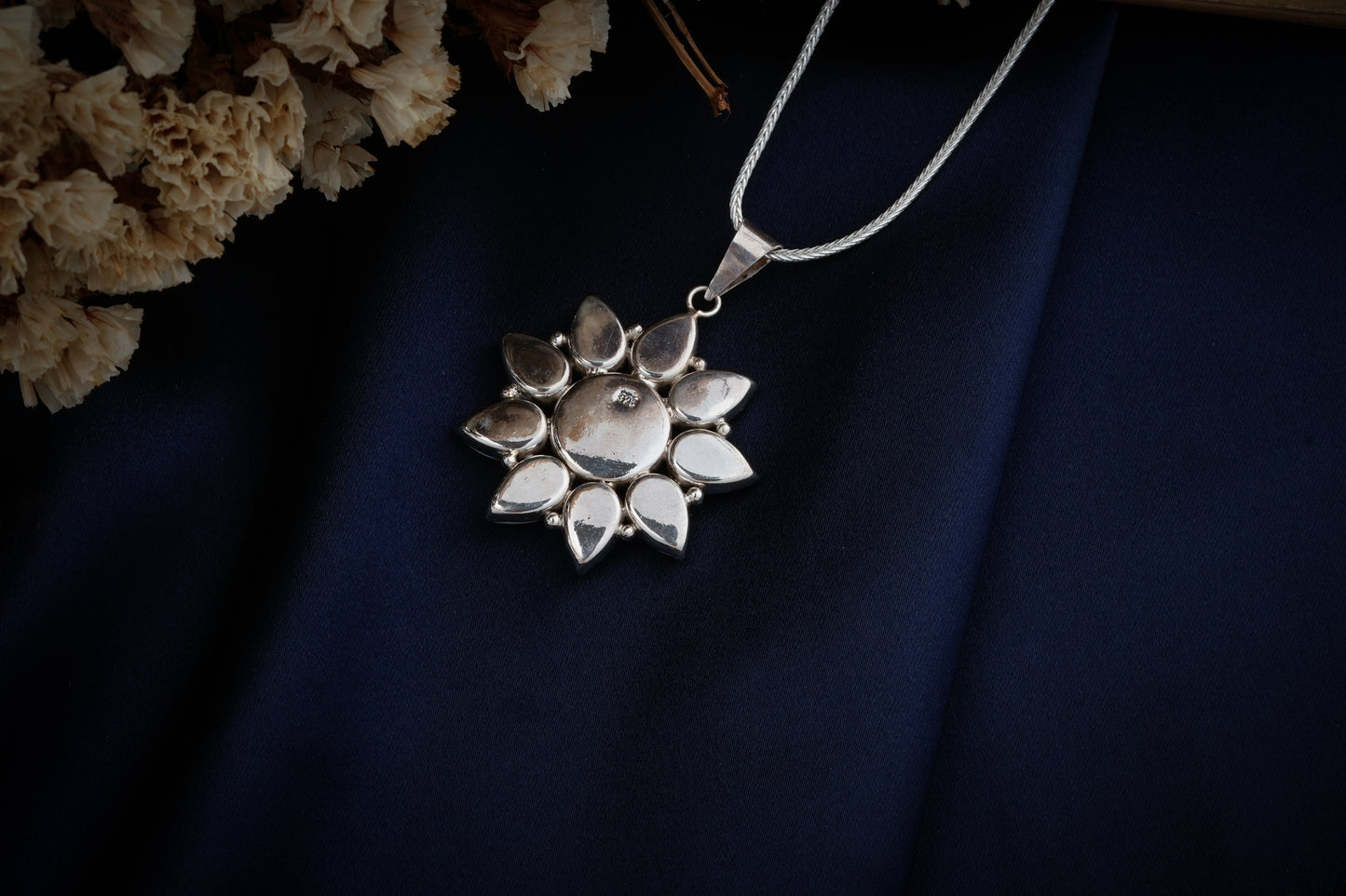 Gomati Chakra Star Silver Pendant