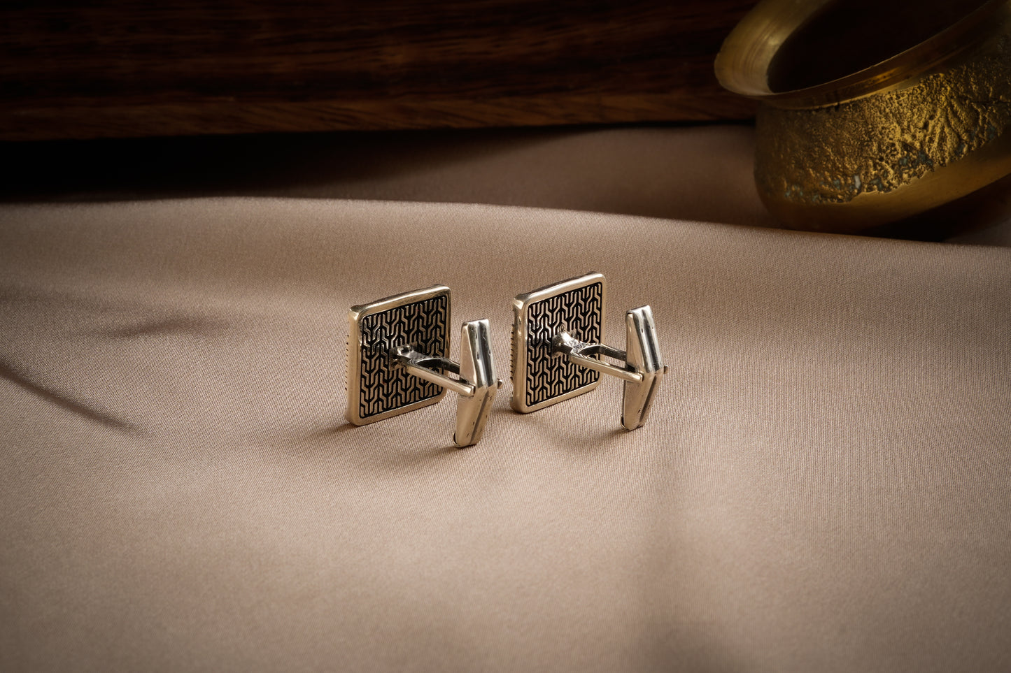 Anchor Silver Cuff Links