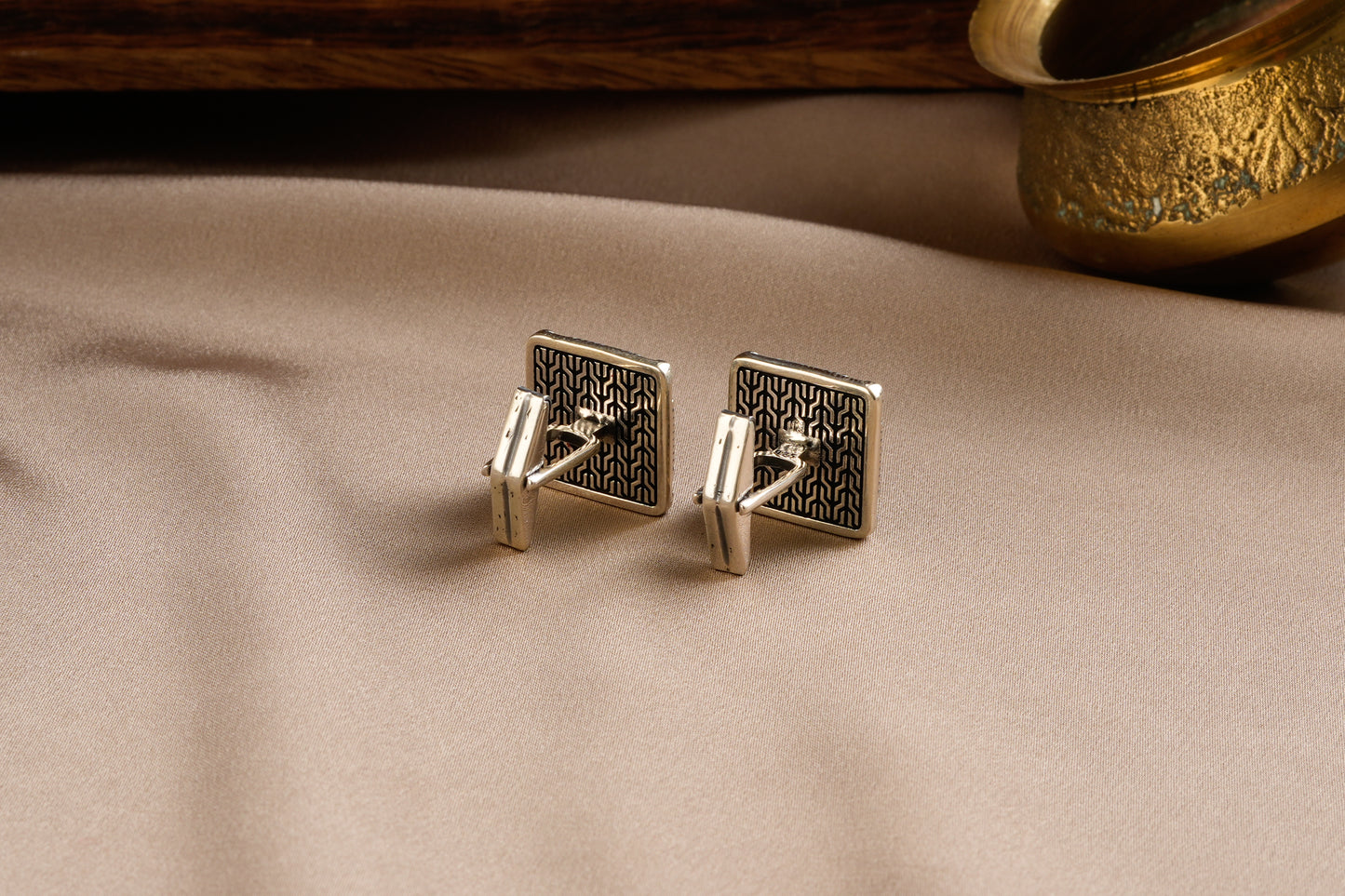 Anchor Silver Cuff Links