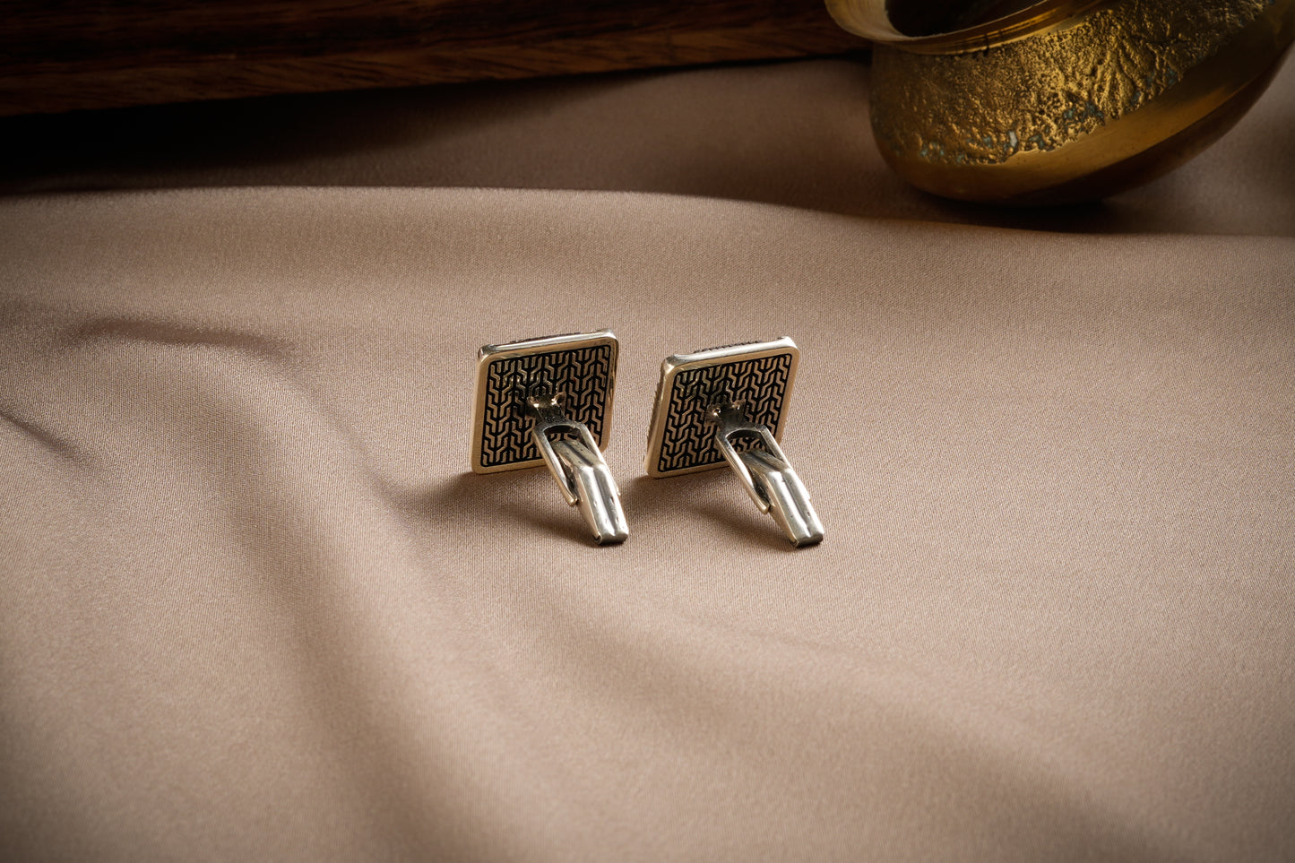 Anchor Silver Cuff Links