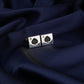 "Ace Of Spade" Men Silver Cuff Links