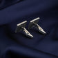 "Ace Of Spade" Men Silver Cuff Links