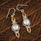 Freshwater Pearl Citrine Drop Earrings