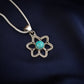 Turquoise Flower Pendant