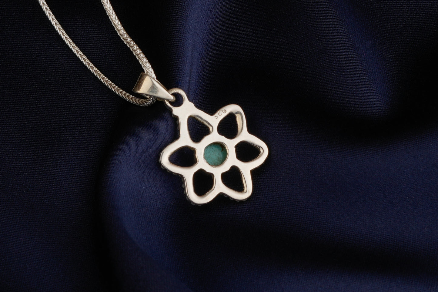 Turquoise Flower Pendant