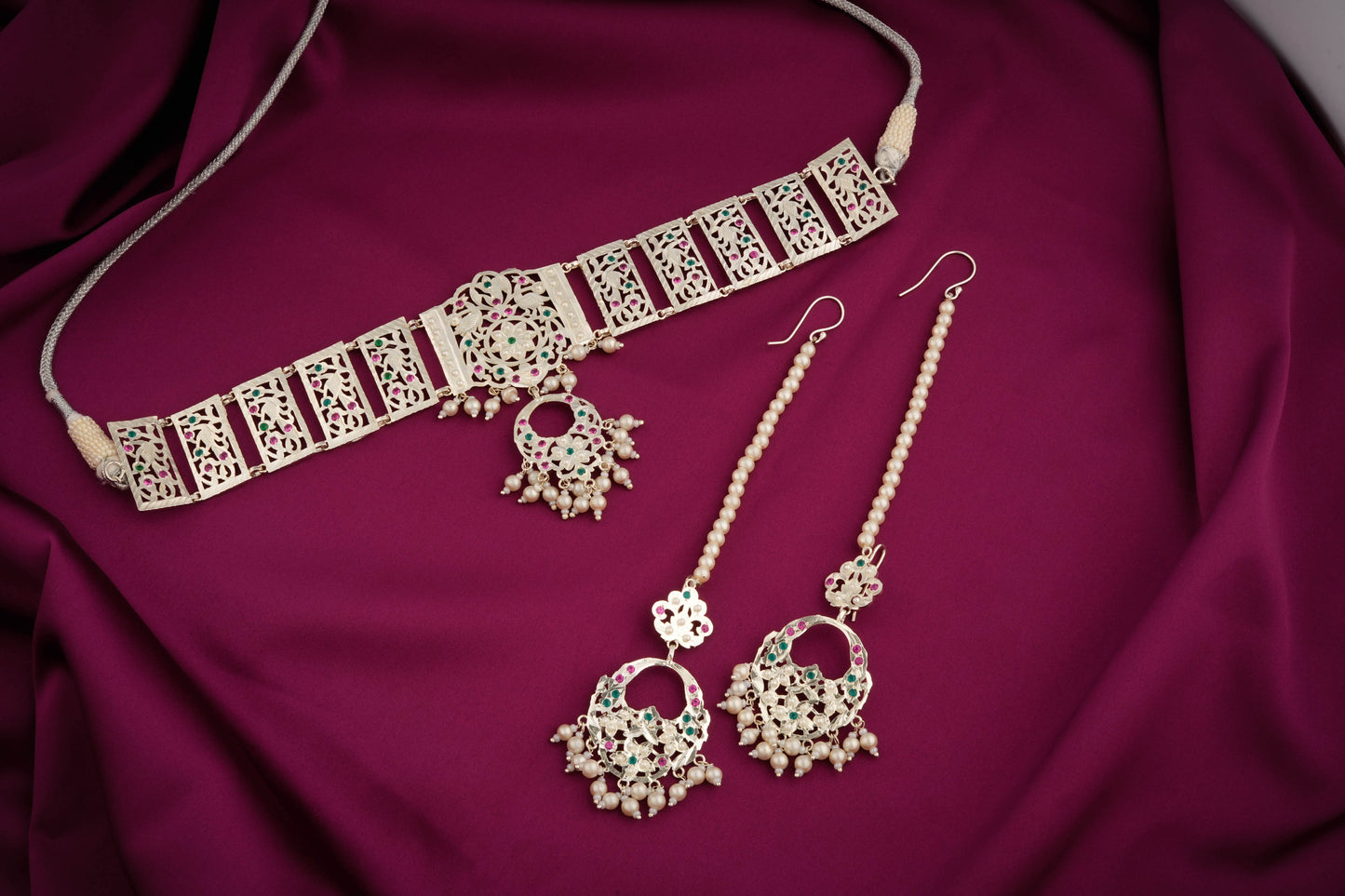 Insiya Purani Dilli Silver Necklace Set
