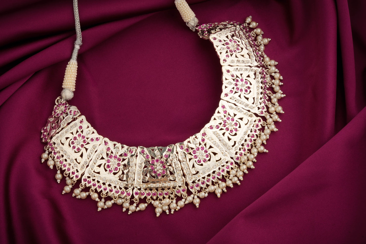 Mehtaab Purani Dilli Silver Necklace Set