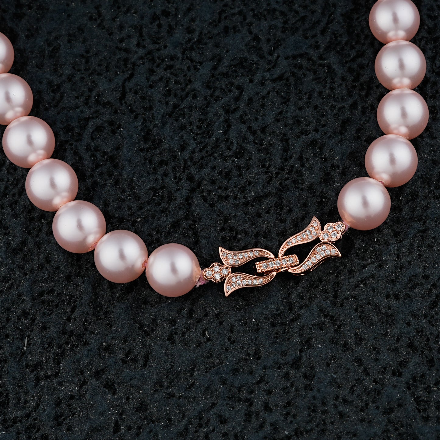 Pink Candy Pearls Necklace