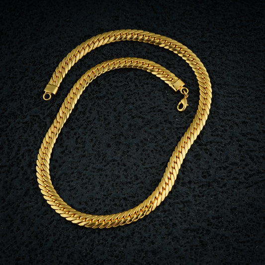 Gold Weave Luxe Chain Necklace