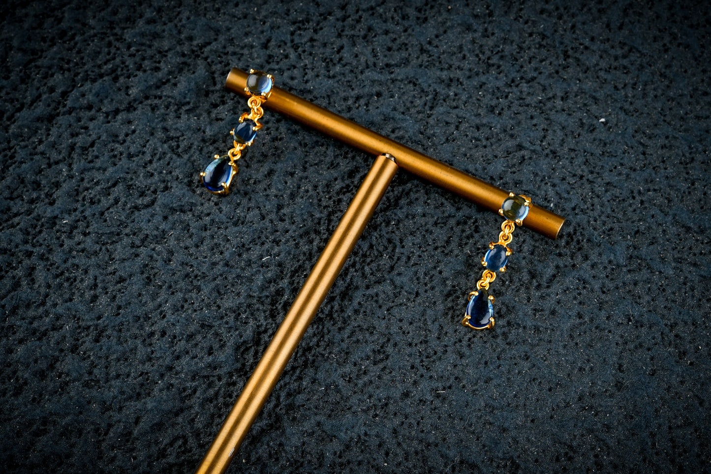 Blue Crystal Magic Earrings