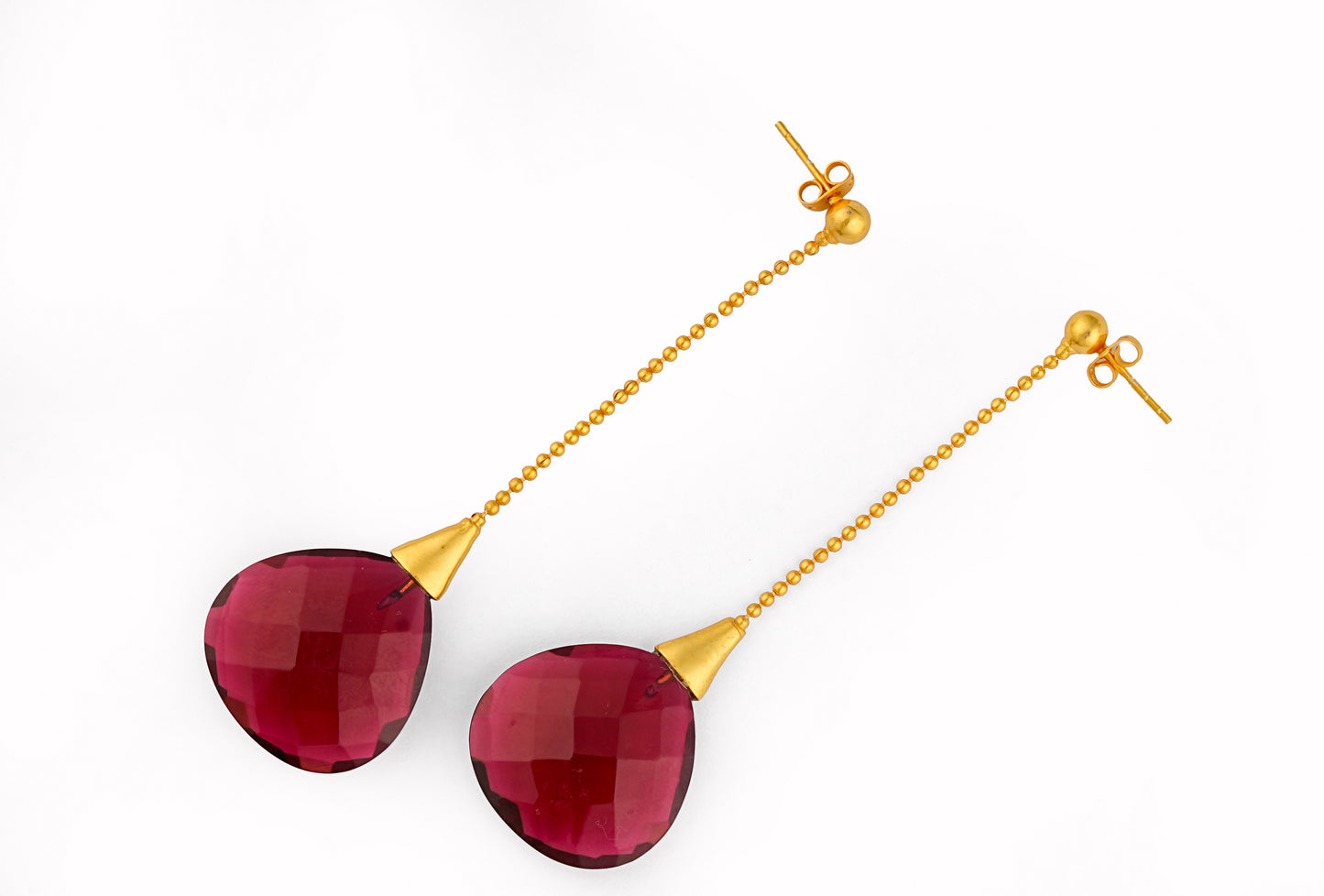 Ruby Drop Earrings