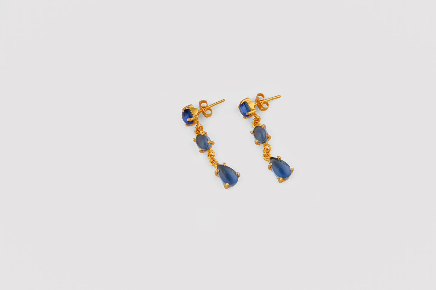 Blue Crystal Magic Earrings