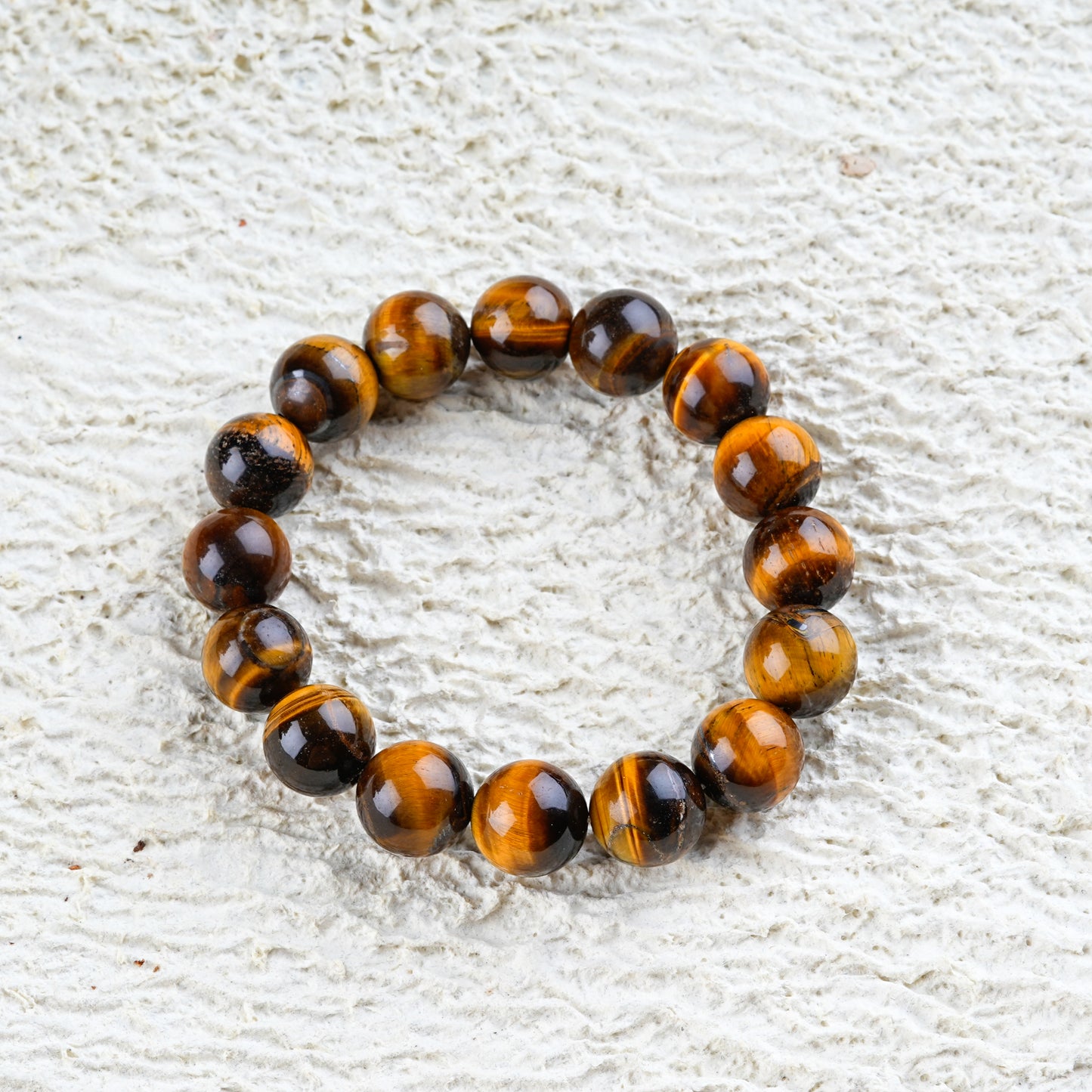 Tiger Stone Natural Gemstone Bracelet(12mm)