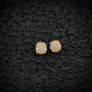 Natural Uncut Moonstone Gemstone Studs