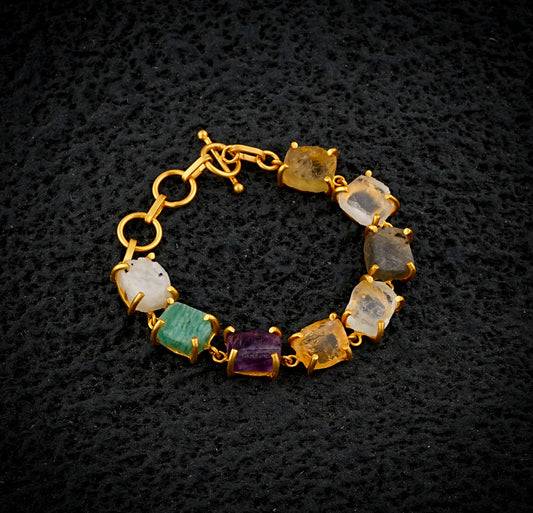 Uncut Multi stone Bracelet