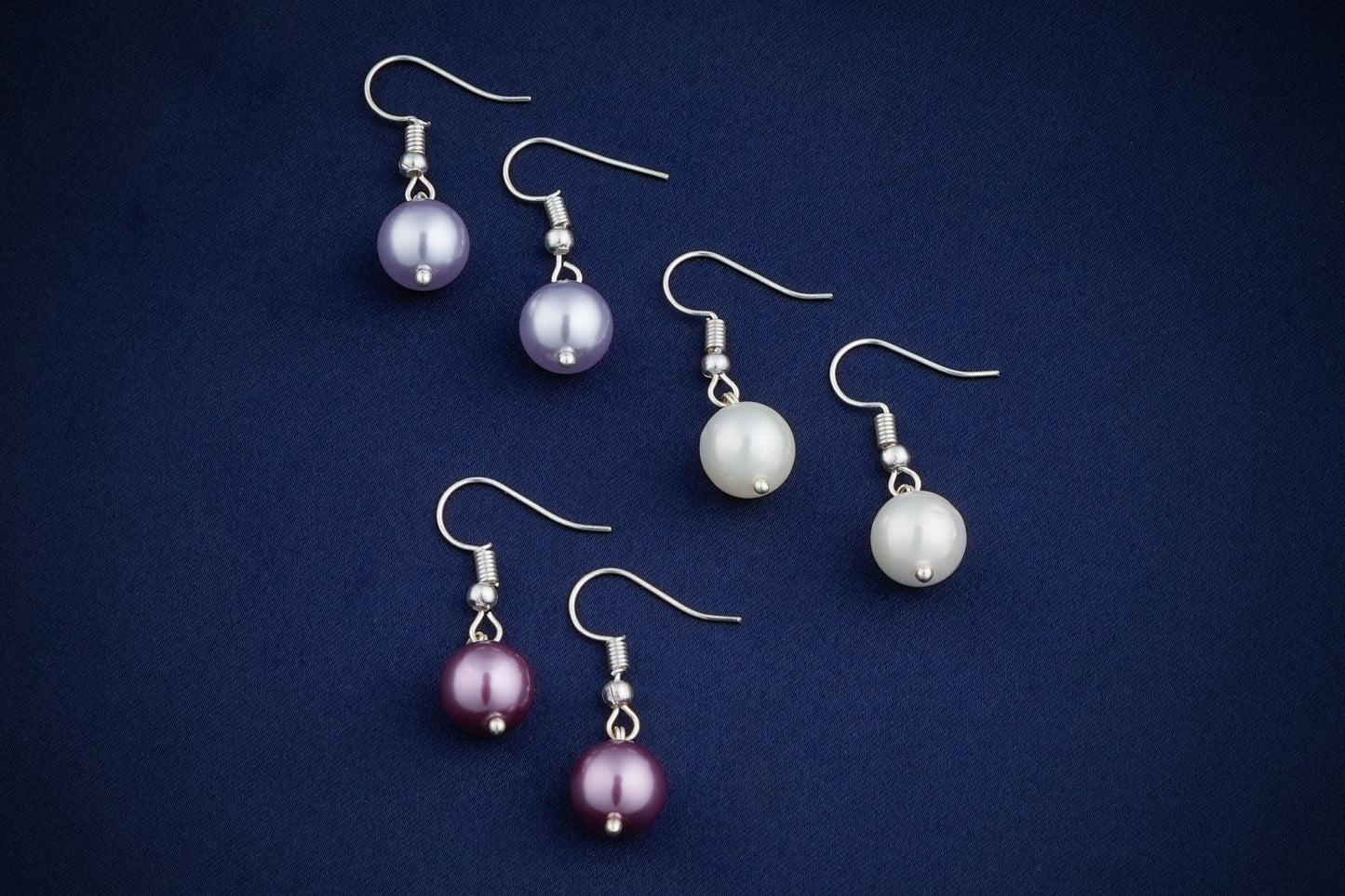 Serene Splendor Pearl Earrings Set