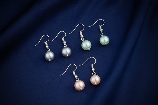 Trio of Grace Pearl Earrings Set