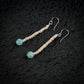 Fresh Water Pearls And Amazonite Melon Earrings