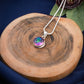 Minimal Mystic Topaz Necklace Set In Silver
