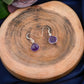 The Amethyst Drop Earrings